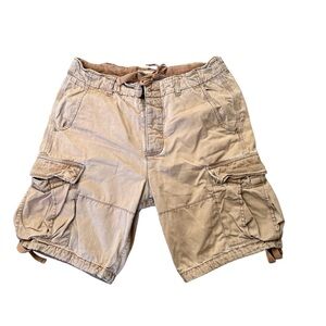 Abercrombie & Fitch Beige Cargo Shorts
